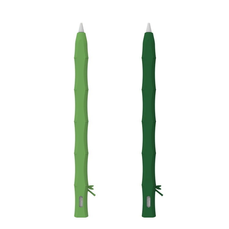 LOVE MEI Bamboo Liquid Silicone Gel Stylus Pen Protective Case For Apple Pencil 2(Light Green) - free shipping - PMC TechLife - Order now!