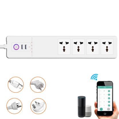 ZigBee 16A SM-SO306-M 4 Holes + 2 USB Multi-purpose Smart Power Strip(AU Plug) - Smart Socket by PMC Jewellery | Online Shopping South Africa | PMC Jewellery