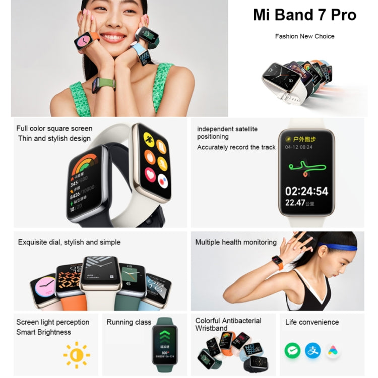 Original Xiaomi Mi Band 7 Pro Smart Watch, 1.64 inch AMOLED Screen, Support Blood Oxygen Monitoring / 117 Sport Modes(White) - Wearable Devices by Xiaomi | Online Shopping South Africa | PMC Jewellery | Buy Now Pay Later Mobicred