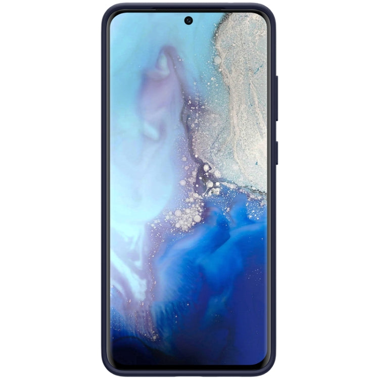 For Galaxy S20 Ultra / S20 Ultra 5G NILLKIN Feeling Series Liquid Silicone Anti-fall Mobile Phone Protective Case(Blue) - Galaxy Phone Cases by NILLKIN | Online Shopping South Africa | PMC Jewellery