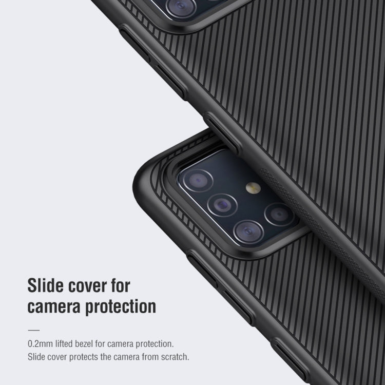 For Galaxy A51 NILLKIN Black Mirror Series PC Camshield Full Coverage Dust-proof Scratch Resistant Mobile Phone Case(Black) - Galaxy Phone Cases by NILLKIN | Online Shopping South Africa | PMC Jewellery | Buy Now Pay Later Mobicred