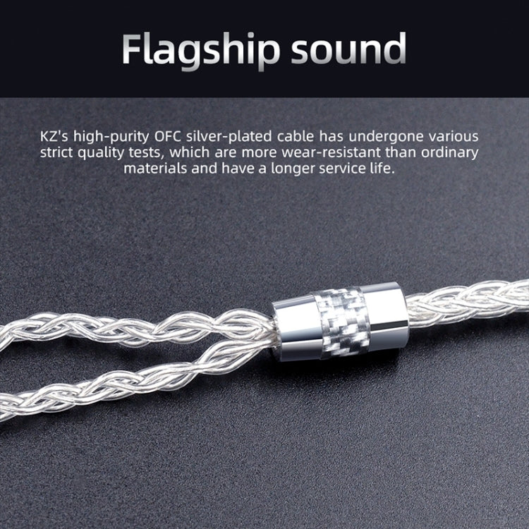 KZ OFC 0.75mm Standard Pin High-Purity Silver-Plated 152 Pin Headphone Upgrade Cable,Length: 1.2m For ZS10PRO(Section C) - Cable & Splitter by KZ | Online Shopping South Africa | PMC Jewellery