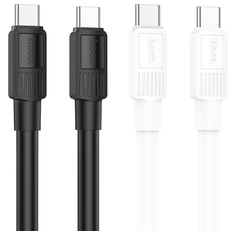 hoco X84 60W USB-C / Type-C to USB-C / Type-C Solid Charging Data Cable，Length：1m(White) - USB-C & Type-C Cable by hoco | Online Shopping South Africa | PMC Jewellery