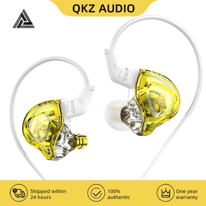 QKZ DMX Sports In-ear HIFI 3.5mm Wired Control Earphone with Mic(Transparent Blue) - In Ear Wired Earphone by QKZ | Online Shopping South Africa | PMC Jewellery