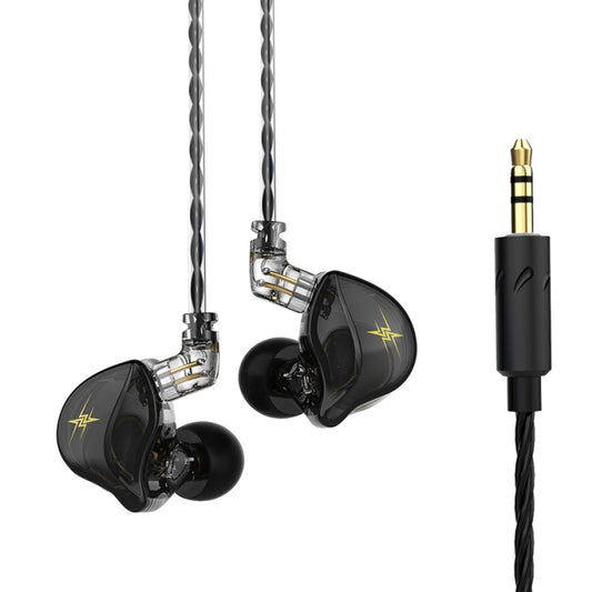 QKZ ZXT Sports In-ear Wired Control Plug HIFI Stereo Stage Monitor Earphone, Style:Standard Version(Black) - In Ear Wired Earphone by QKZ | Online Shopping South Africa | PMC Jewellery