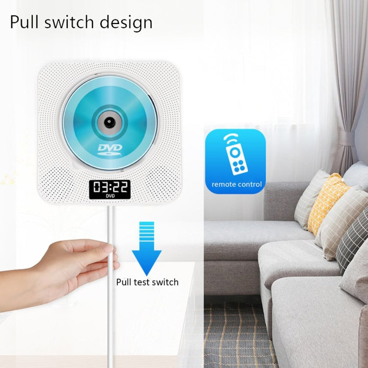 Kecag KC-608 Wall Mounted HD DVD Player Bluetooth CD Player(Black) - free shipping - PMC TechLife - Order now!