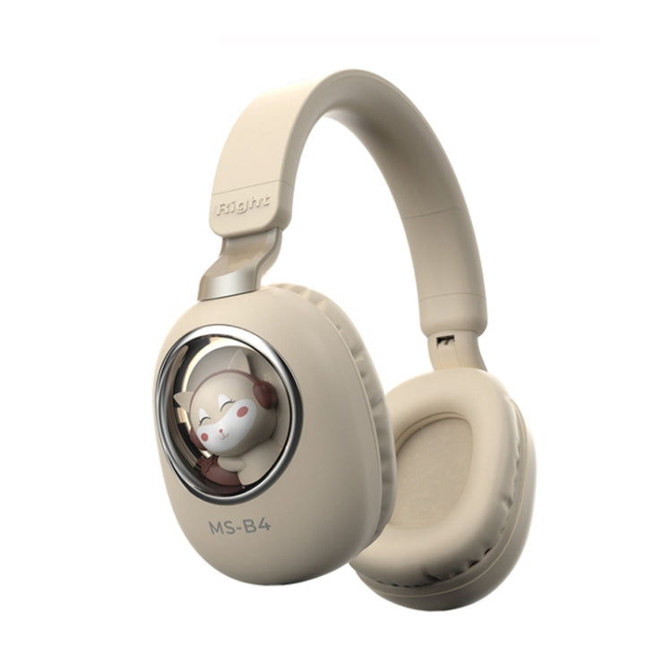 B4 RGB Cartoon Stereo Headset Wireless Bluetooth Headphones(Squirrel) - Headset & Headphone by PMC TechLife | Online Shopping South Africa | PMC TechLife