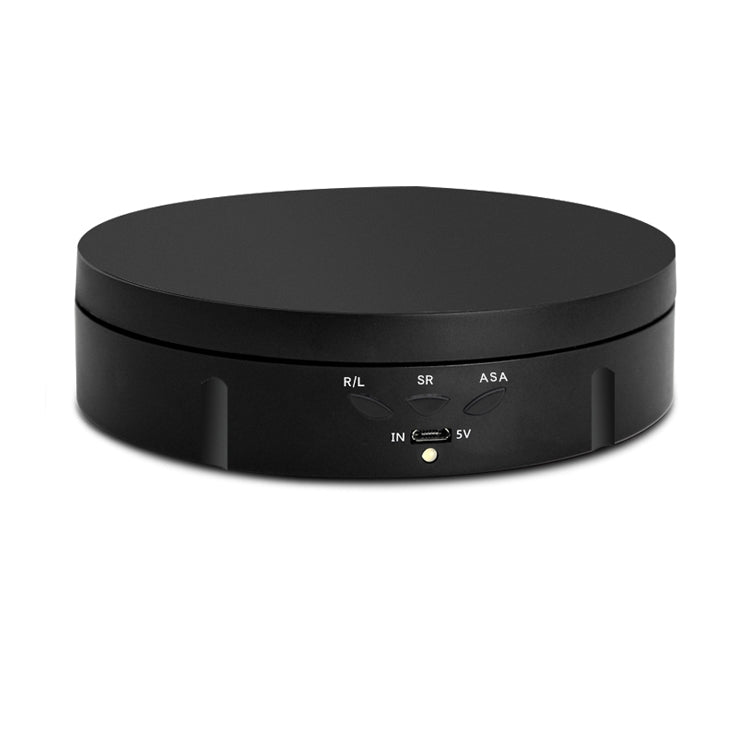 14.6cm Remote USB Electric Rotating Turntable Display Stand, Load: 10kg(Black) -  by PMC TechLife | Online Shopping South Africa | PMC TechLife