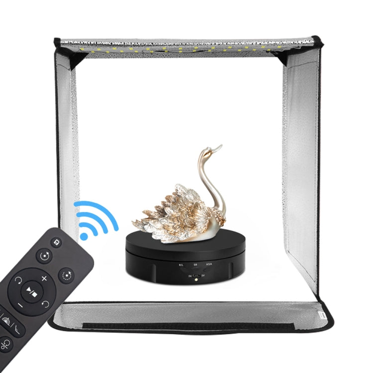 14.6cm Remote USB Electric Rotating Turntable Display Stand, Load: 10kg(Black) -  by PMC TechLife | Online Shopping South Africa | PMC TechLife