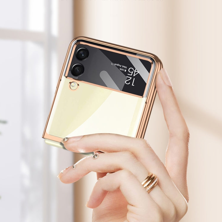 For Samsung Galaxy Z Flip4 GKK Integrated Electroplating Full Coverage Phone Case(Gold) - Galaxy Z Flip4 5G Cases by GKK | Online Shopping South Africa | PMC Jewellery