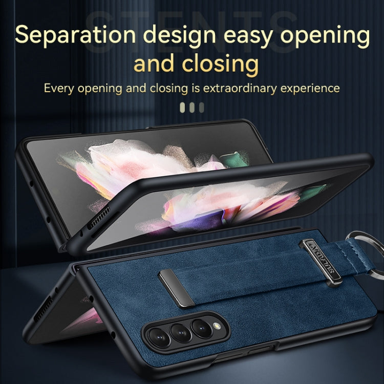 For Samsung Galaxy Z Fold4 SULADA Cool Series PC + Leather Texture Skin Feel Shockproof Phone Case(Brown) - Galaxy Z Fold4 5G Cases by SULADA | Online Shopping South Africa | PMC Jewellery