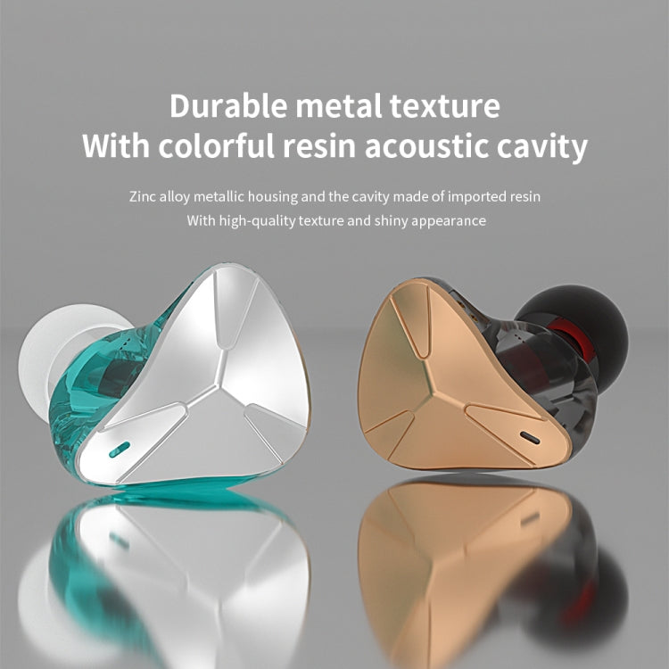 CVJ Demon Double Dynamic Coil HiFi Music Wired Earphone With Mic(Silver) - free shipping - PMC TechLife - Order now!