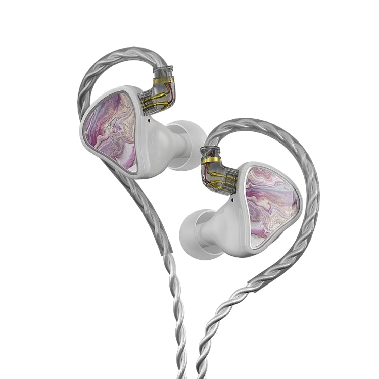 CVJ Hybrid Technology HiFi Music Wired Earphone No Mic(Rosy) - In Ear Wired Earphone by CVJ | Online Shopping South Africa | PMC Jewellery | Buy Now Pay Later Mobicred