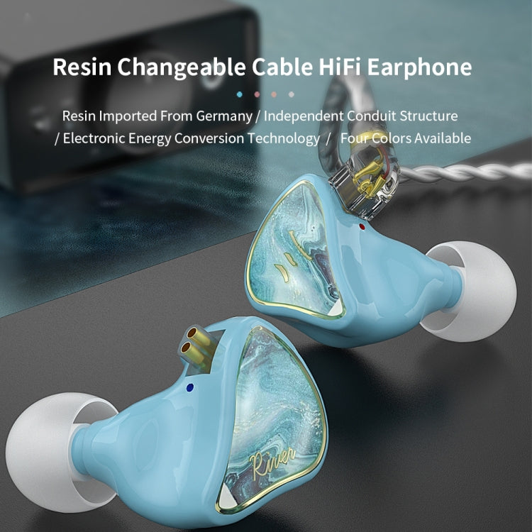 CVJ Hybrid Technology HiFi Music Wired Earphone No Mic(River) - In Ear Wired Earphone by CVJ | Online Shopping South Africa | PMC Jewellery | Buy Now Pay Later Mobicred