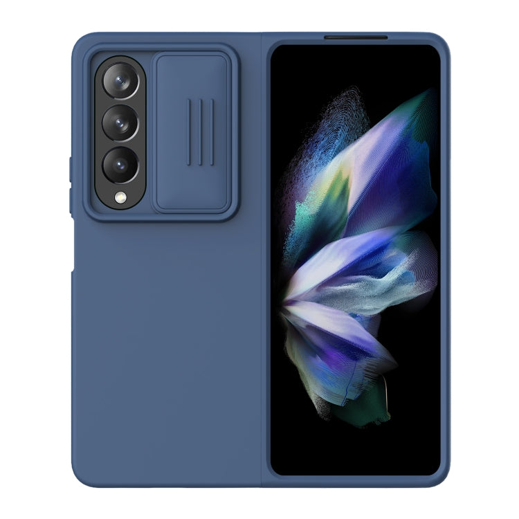 For Samsung Galaxy Z Fold4 5G NILLKIN CamShield Liquid Silicone + PC Full Coverage Case(Blue) - Galaxy Z Fold4 5G Cases by NILLKIN | Online Shopping South Africa | PMC Jewellery