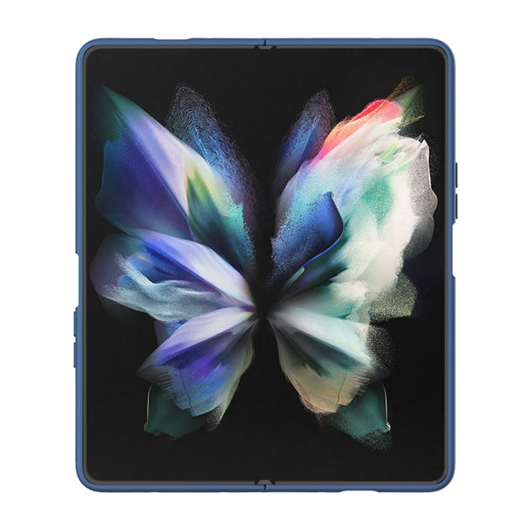 For Samsung Galaxy Z Fold4 5G NILLKIN CamShield Liquid Silicone + PC Full Coverage Case(Blue) - Galaxy Z Fold4 5G Cases by NILLKIN | Online Shopping South Africa | PMC TechLife | Buy Now Pay Later Mobicred