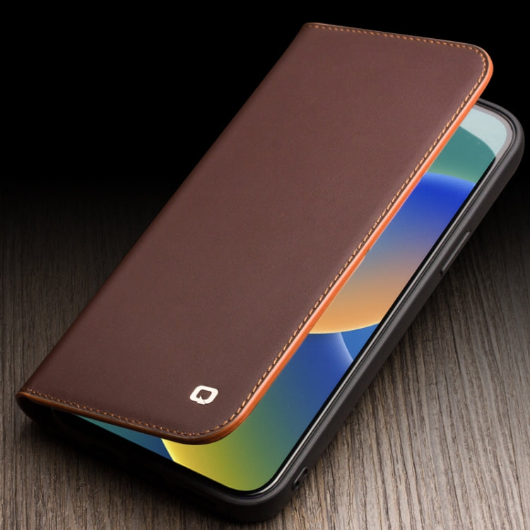 For iPhone 14 QIALINO Business Horizontal Flip PU Phone Case (Black) - iPhone 14 Cases by QIALINO | Online Shopping South Africa | PMC TechLife | Buy Now Pay Later Mobicred