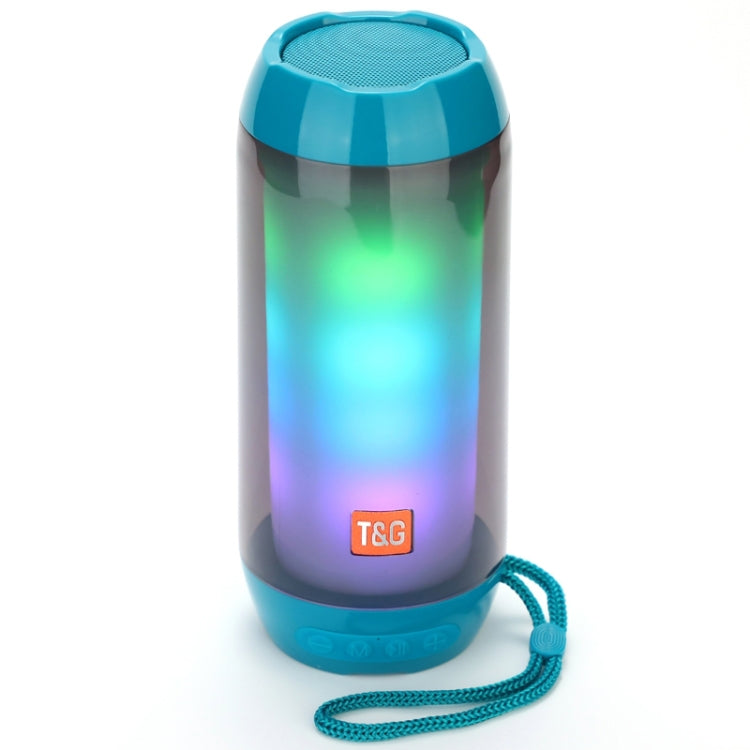 T&G TG643 Portable LED Light Waterproof Subwoofer Wireless Bluetooth Speaker(Light Blue) - Waterproof Speaker by T&G | Online Shopping South Africa | PMC TechLife | Buy Now Pay Later Mobicred
