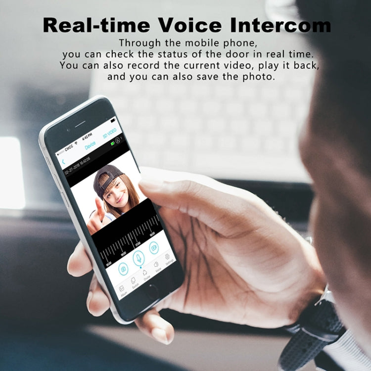 T30 Tuya Smart WIFI Video Doorbell Support Two-way Intercom & Night Vision(Black) - Video DoorBell by PMC TechLife | Online Shopping South Africa | PMC TechLife