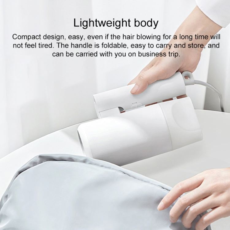 Original Xiaomi Mijia H100 Negative Ion Portable Electric Hair Dryer, US Plug(Pink) - Hair Dryers & Accessories by Xiaomi | Online Shopping South Africa | PMC TechLife | Buy Now Pay Later Mobicred