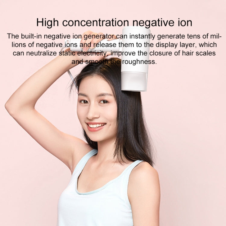 Original Xiaomi Mijia H100 Negative Ion Portable Electric Hair Dryer, US Plug(Pink) - Hair Dryers & Accessories by Xiaomi | Online Shopping South Africa | PMC TechLife | Buy Now Pay Later Mobicred