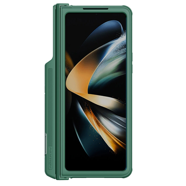 For Samsung Galaxy Z Fold4 5G NILLKIN Black Mirror Pro Series Camshield PC Phone Case with Pen Slot, Set Version(Green) - Galaxy Z Fold4 5G Cases by NILLKIN | Online Shopping South Africa | PMC Jewellery