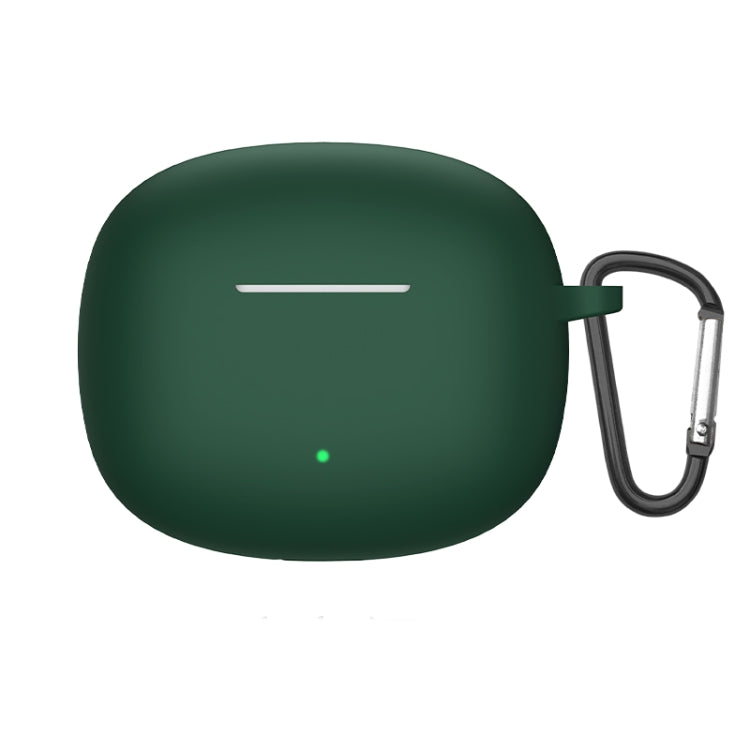 For Honor WINGcloud Earbuds X3i Silicone Protective Case with Hook(Dark Green) - Huawei Earphone Case by PMC TechLife | Online Shopping South Africa | PMC TechLife
