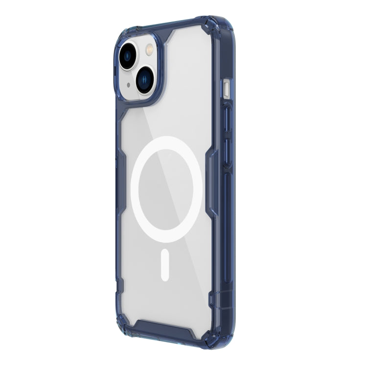 For iPhone 14 Plus NILLKIN Ultra Clear Magsafe PC + TPU Phone Case (Blue) - iPhone 14 Plus Cases by NILLKIN | Online Shopping South Africa | PMC Jewellery