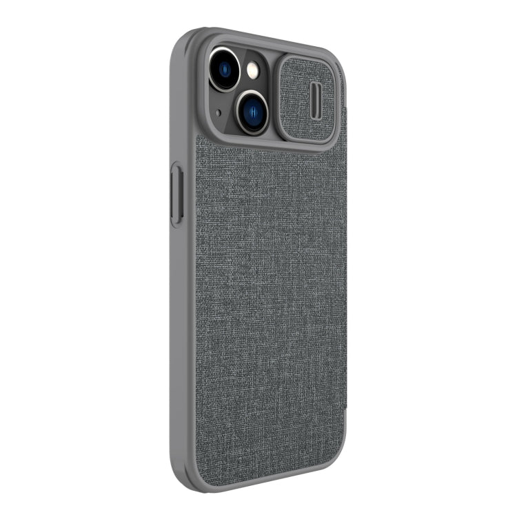 For iPhone 14 NILLKIN QIN Series Pro Leather Phone Case(Grey) - iPhone 14 Cases by NILLKIN | Online Shopping South Africa | PMC Jewellery
