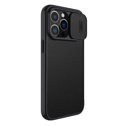 For iPhone 14 Pro NILLKIN QIN Series Pro Leather Phone Case(Black) - iPhone 14 Pro Cases by NILLKIN | Online Shopping South Africa | PMC Jewellery