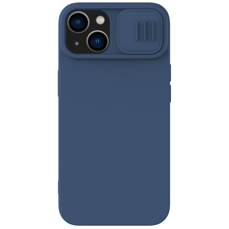 For iPhone 14 NILLKIN CamShield MagSafe Liquid Silicone Phone Case(Blue) - iPhone 14 Cases by NILLKIN | Online Shopping South Africa | PMC TechLife | Buy Now Pay Later Mobicred