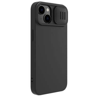 For iPhone 14 Plus  NILLKIN CamShield MagSafe Liquid Silicone Phone Case(Black) - iPhone 14 Plus Cases by NILLKIN | Online Shopping South Africa | PMC Jewellery