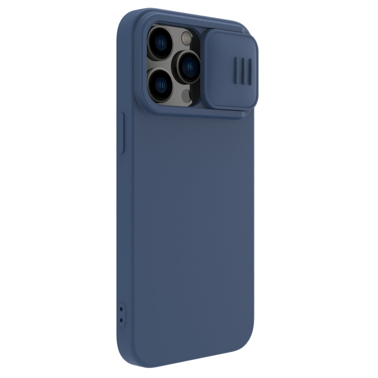 For iPhone 14 Pro Max NILLKIN CamShield MagSafe Liquid Silicone Phone Case(Blue) - iPhone 14 Pro Max Cases by NILLKIN | Online Shopping South Africa | PMC Jewellery