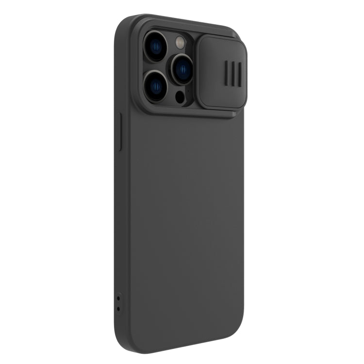 For iPhone 14 Pro NILLKIN CamShield Liquid Silicone Phone Case(Black) - iPhone 14 Pro Cases by NILLKIN | Online Shopping South Africa | PMC Jewellery