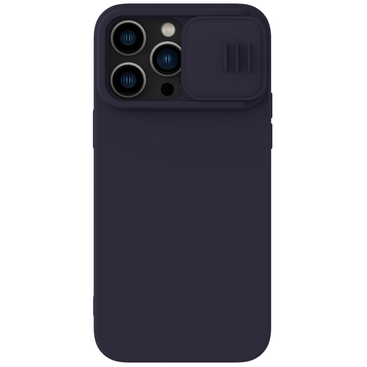 For iPhone 14 Pro NILLKIN CamShield Liquid Silicone Phone Case (Deep Purple) - iPhone 14 Pro Cases by NILLKIN | Online Shopping South Africa | PMC Jewellery
