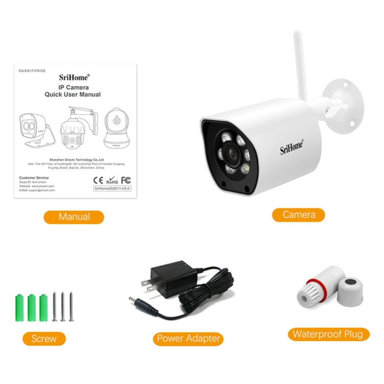 SriHome SH034C 4.0MP AI Humanoid Tracking WiFi Outdoor Surveillance Camera(UK Plug) - free shipping - PMC TechLife - Order now!