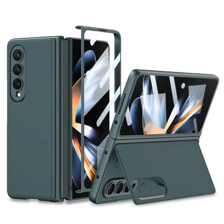 For Samsung Galaxy Z Fold4 GKK Integrated Ultra-thin Folding Leather Phone Case with Stand(Green) - Galaxy Z Fold4 5G Cases by GKK | Online Shopping South Africa | PMC Jewellery