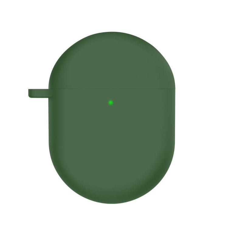 For Redmi Buds4 Silicone Earphone Protective Case with D Carabiner(Deep Green) - Xiaomi Earphone Case by PMC TechLife | Online Shopping South Africa | PMC TechLife