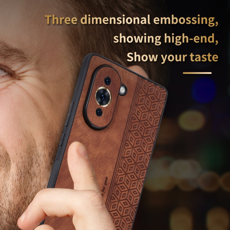 For Huawei nova 10 Pro AZNS 3D Embossed Skin Feel Phone Case(Black) - free shipping - PMC TechLife - Order now!