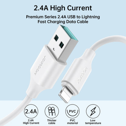 JOYROOM S-UL012A9 2.4A USB to 8 Pin Fast Charging Data Cable, Length:2m(Black) - Normal Style Cable by JOYROOM | Online Shopping South Africa | PMC Jewellery
