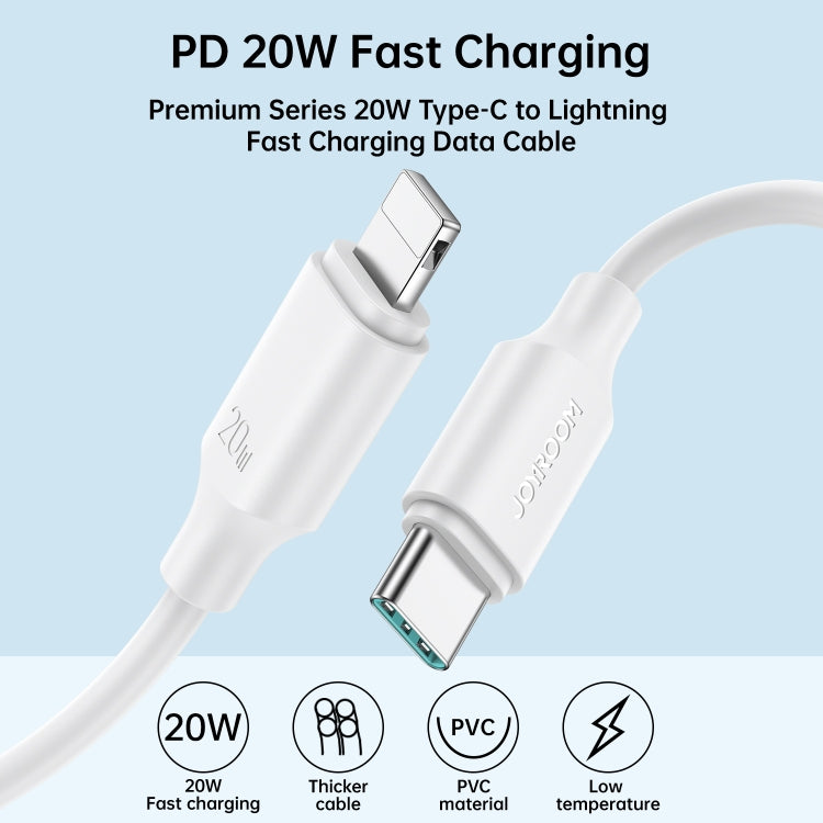 JOYROOM S-CL020A9 20W USB-C/Type-C to 8 Pin Fast Charging Data Cable, Length:0.25m(Black) - 2 in 1 Cable by JOYROOM | Online Shopping South Africa | PMC Jewellery