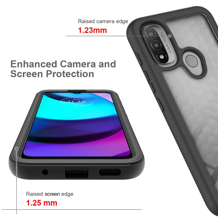 For Motorola Moto E20 Starry Sky Solid Color TPU Clear PC Phone Case(Sky Blue) - free shipping - PMC TechLife - Order now!