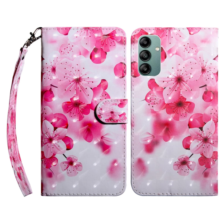 For Samsung Galaxy A04s 3D Painted Leather Phone Case(Red Flower) - free shipping - PMC TechLife - Order now!
