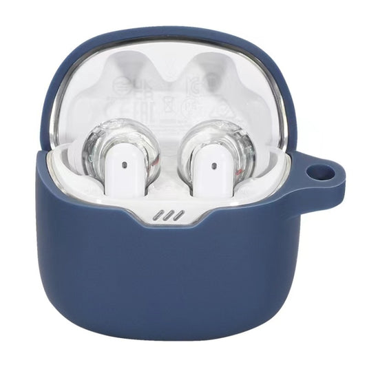 For JBL Tune Flex Earphone Silicone Protective Case(Dark Blue) - JBL Earphone Case by PMC Jewellery | Online Shopping South Africa | PMC Jewellery