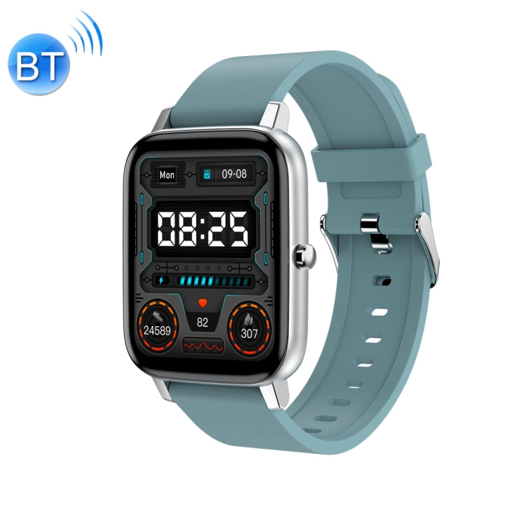 Ochstin 5H80 1.69 inch Square Screen Silicone Strap Heart Rate Blood Oxygen Monitoring Bluetooth Smart Watch(Lake Blue) - free shipping - PMC TechLife - Order now!