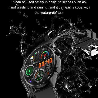 Ochstin 5HK8 Pro 1.36 inch Round Screen Blood Oxygen Blood Pressure Monitoring Bluetooth Smart Watch, Strap:Silicone(Black) - Smart Watches by OCHSTIN | Online Shopping South Africa | PMC Jewellery | Buy Now Pay Later Mobicred