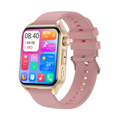 Ochstin 5HK28 1.78 inch Square Screen Silicone Strap Smart Watch Supports Bluetooth Call Function/Blood Oxygen Monitoring(Pink) - Smart Watches by OCHSTIN | Online Shopping South Africa | PMC Jewellery | Buy Now Pay Later Mobicred