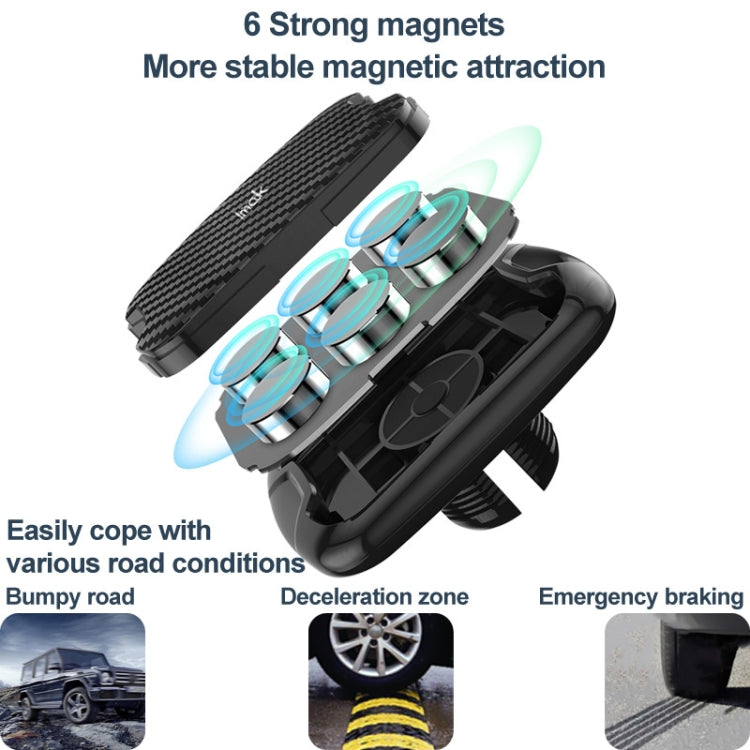 IMAK C5-X4 Telescopic Rod Magnetic Car Holder(Black) - Universal Car Holders by imak | Online Shopping South Africa | PMC TechLife | Buy Now Pay Later Mobicred