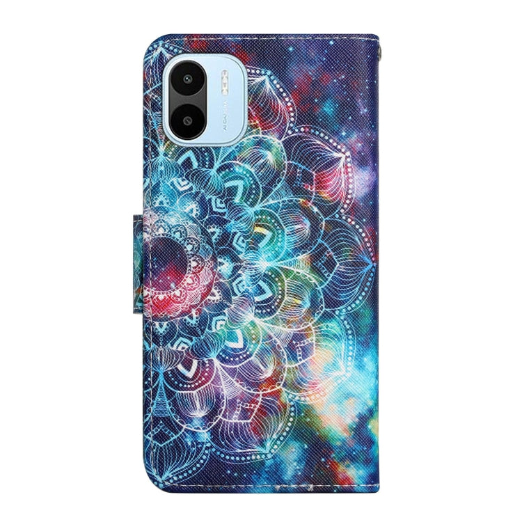 For Xiaomi Redmi A1 Colored Drawing Pattern Leather Phone Case(Star Mandala) - Xiaomi Cases by PMC Jewellery | Online Shopping South Africa | PMC Jewellery