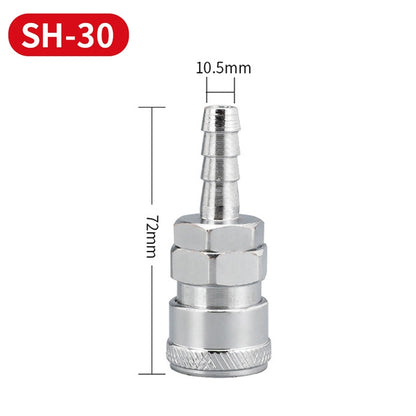 LAIZE SH-30 10pcs C-type Self-lock Air Tube Pneumatic Quick Fitting Connector - Interface Series by LAIZE | Online Shopping South Africa | PMC Jewellery